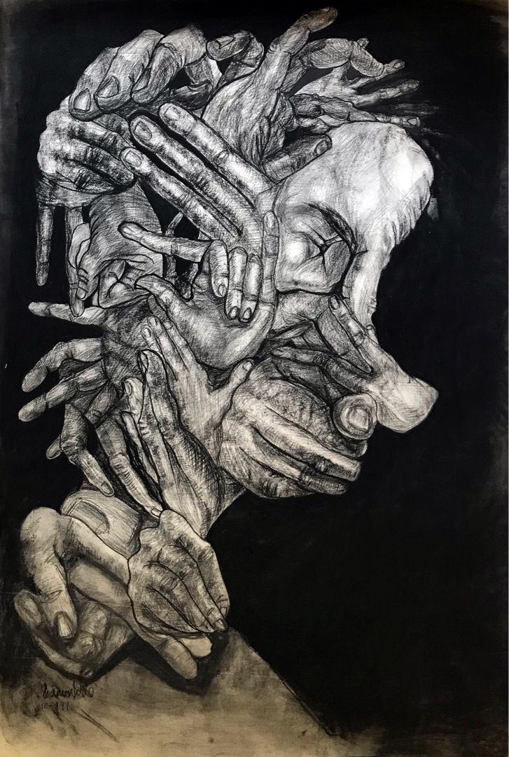 charcoal on paper
40 x 50"